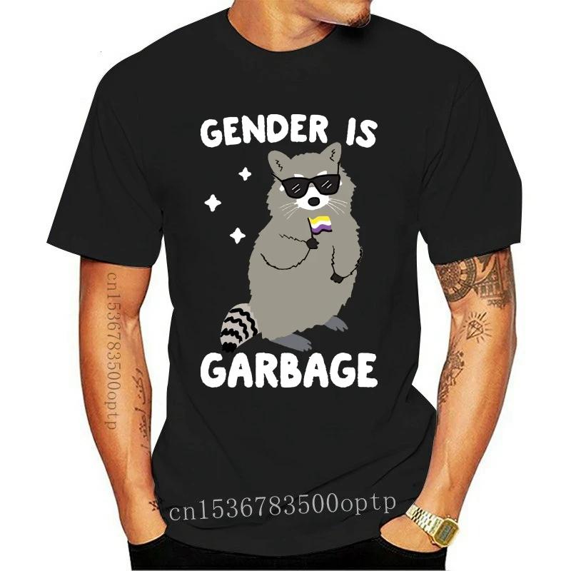 Gender Is Garbage Non- Raccoon T Shirt Nonbinary Nonbinary Raccoon Raccoon T Shirts Lgbtq Raccoon Nonbinary Shirts